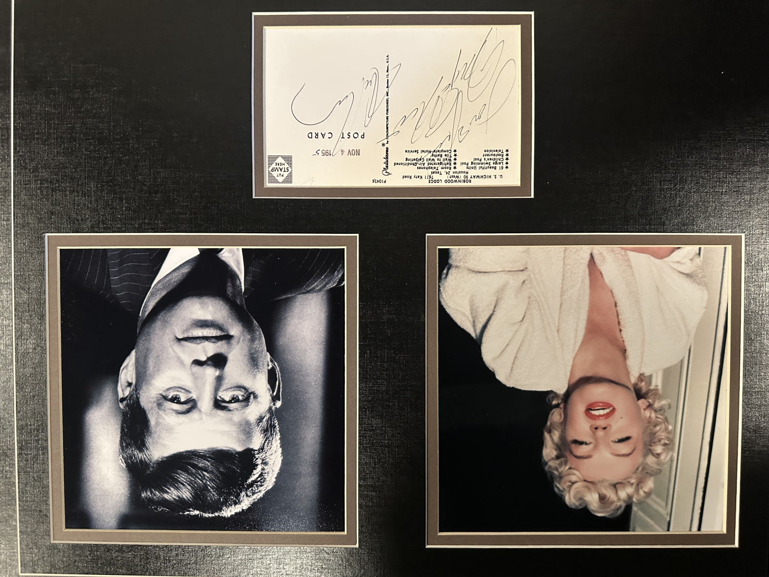 Marilyn Monroe JFK Autographed Display