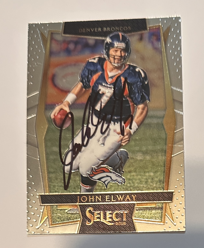 John Elway Autographed Card 