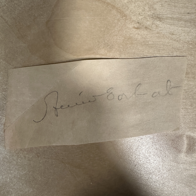 Amelia Earhart Cut Autograph