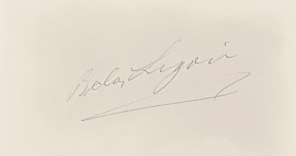 Bela Lugosi Autographed PAGE 