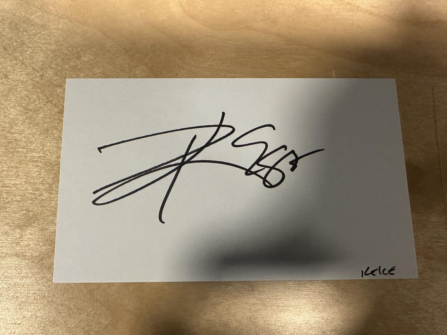 Travis Kelce Autographed CARD 