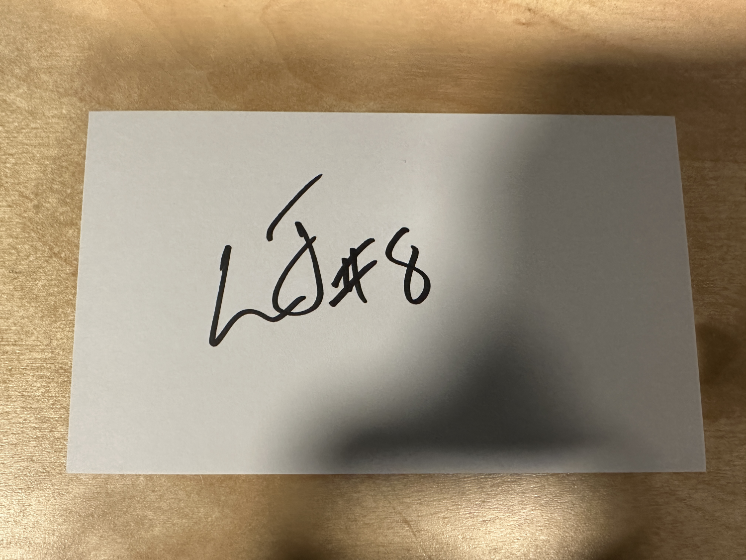 Lamar Autographed CARD RAVENS