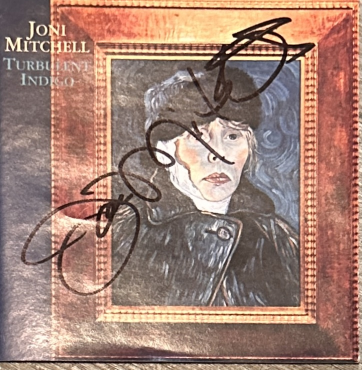 Joni Mithcell Autographed Cd Cover