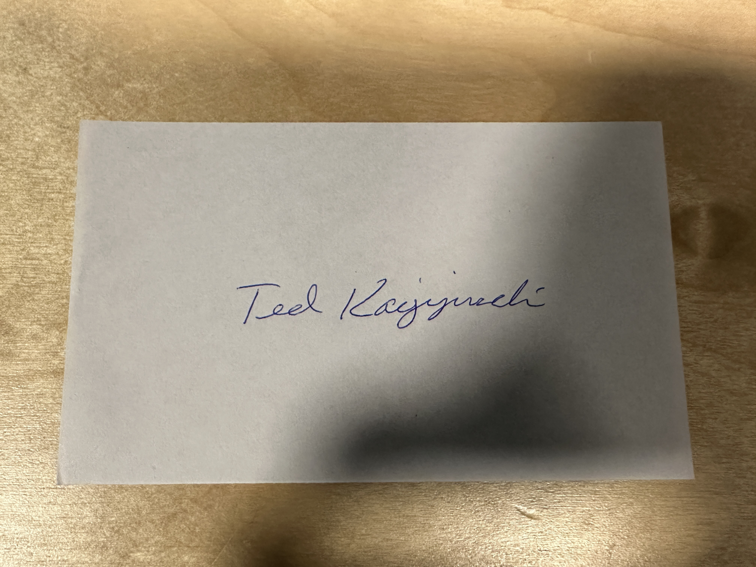 Unabomber Ted Kacyzinski Autographed PAGE