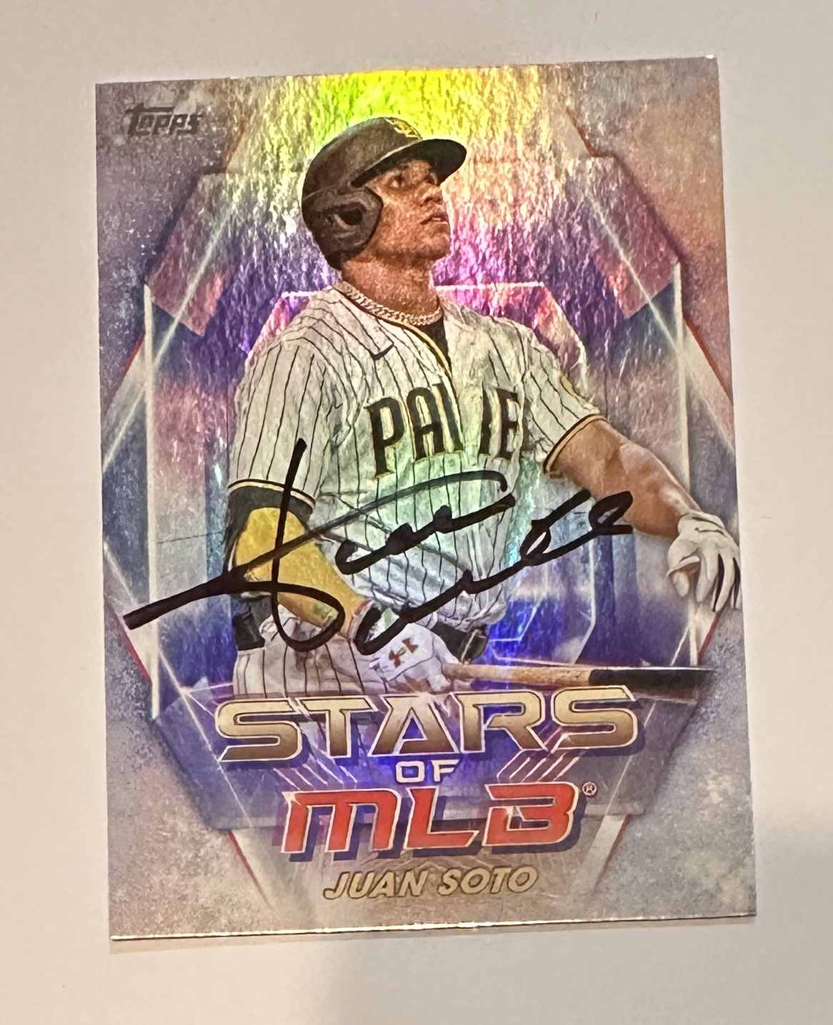 Juan Soto Autographed Card 