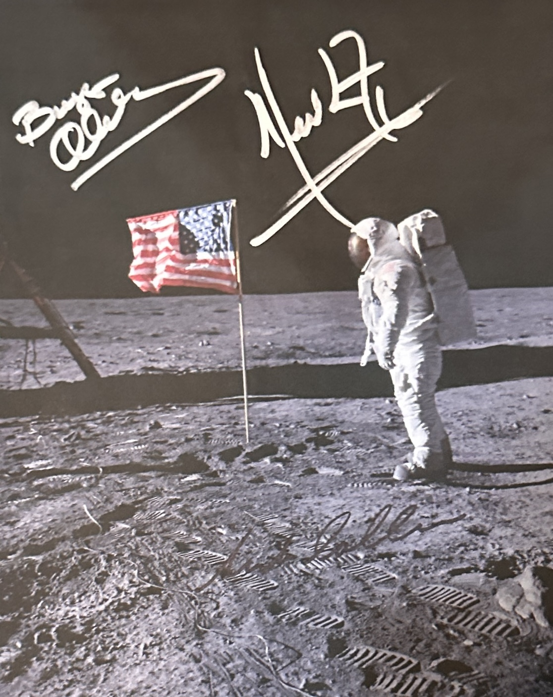 Apollo 11 Autographed Photo NEIL BUZZ MICHAEL