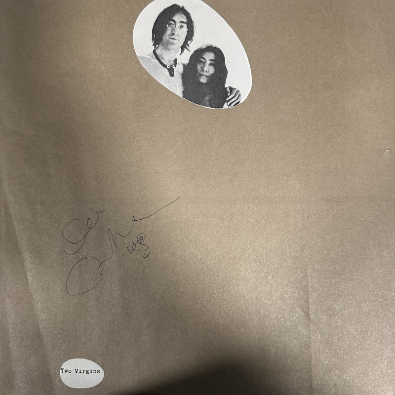 John Lennon Autographed Album Cover