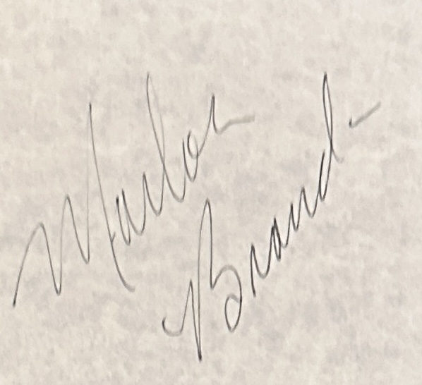 Marlon Brando Autographed PAGE 