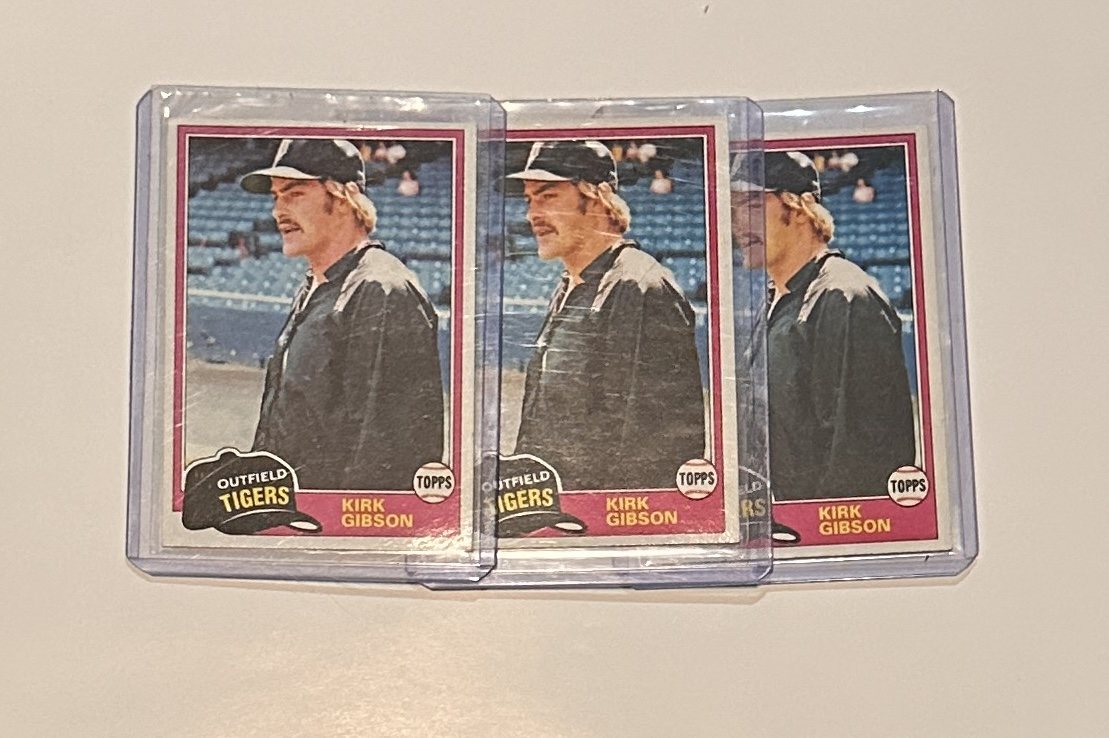 Kirk Gibson Card Lot