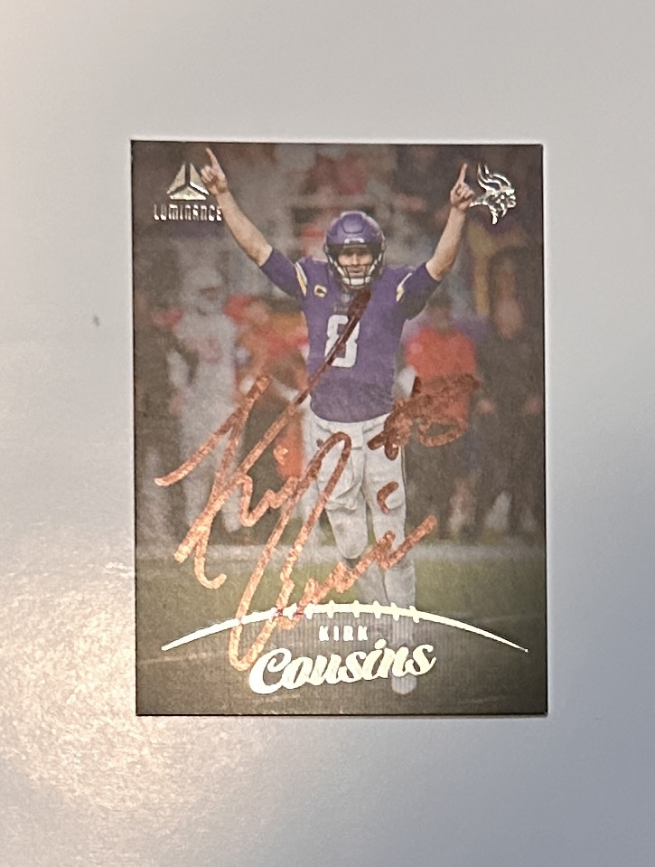 Kirk Cousins Autographed Viking Card 