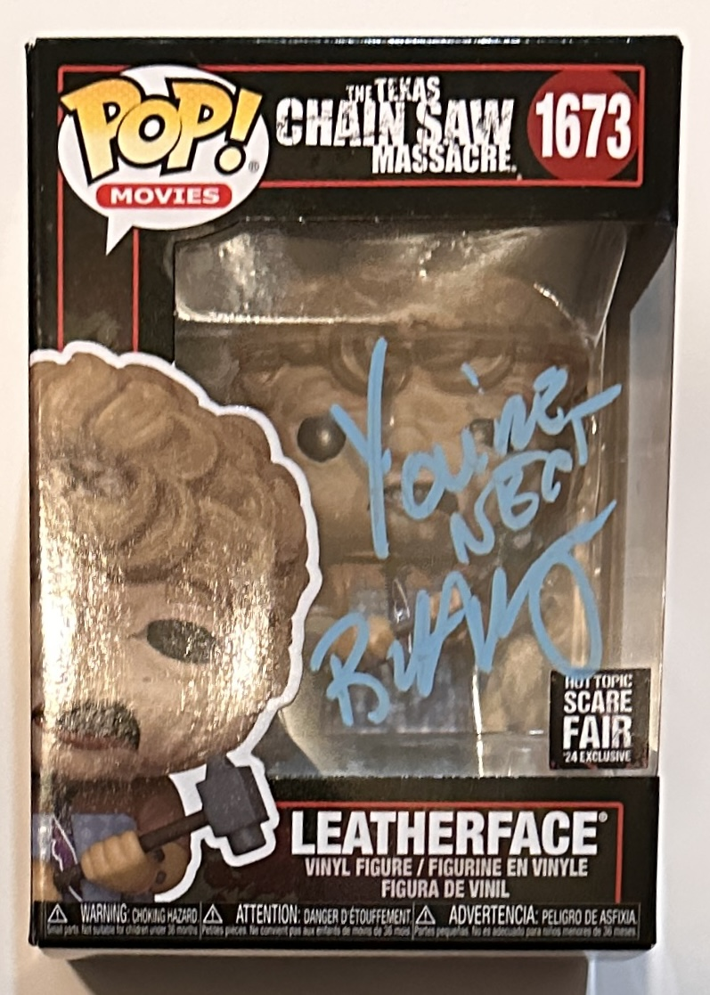 Leatherface Autographed Funko