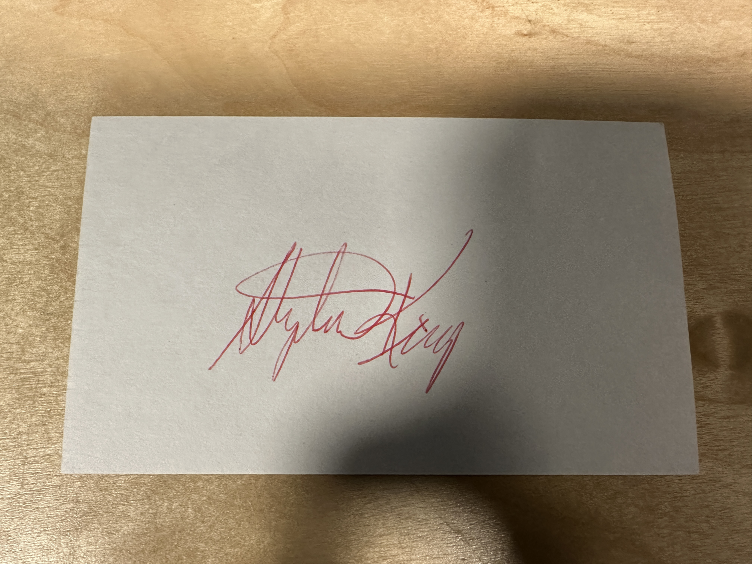 Stephen King Autographed Card 