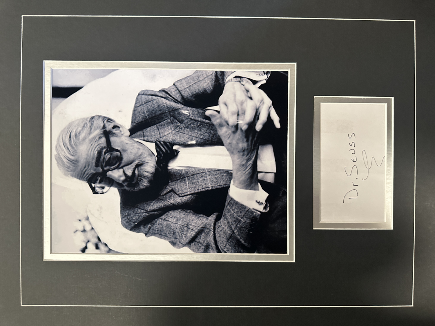 Dr. Seuss Autographed Display