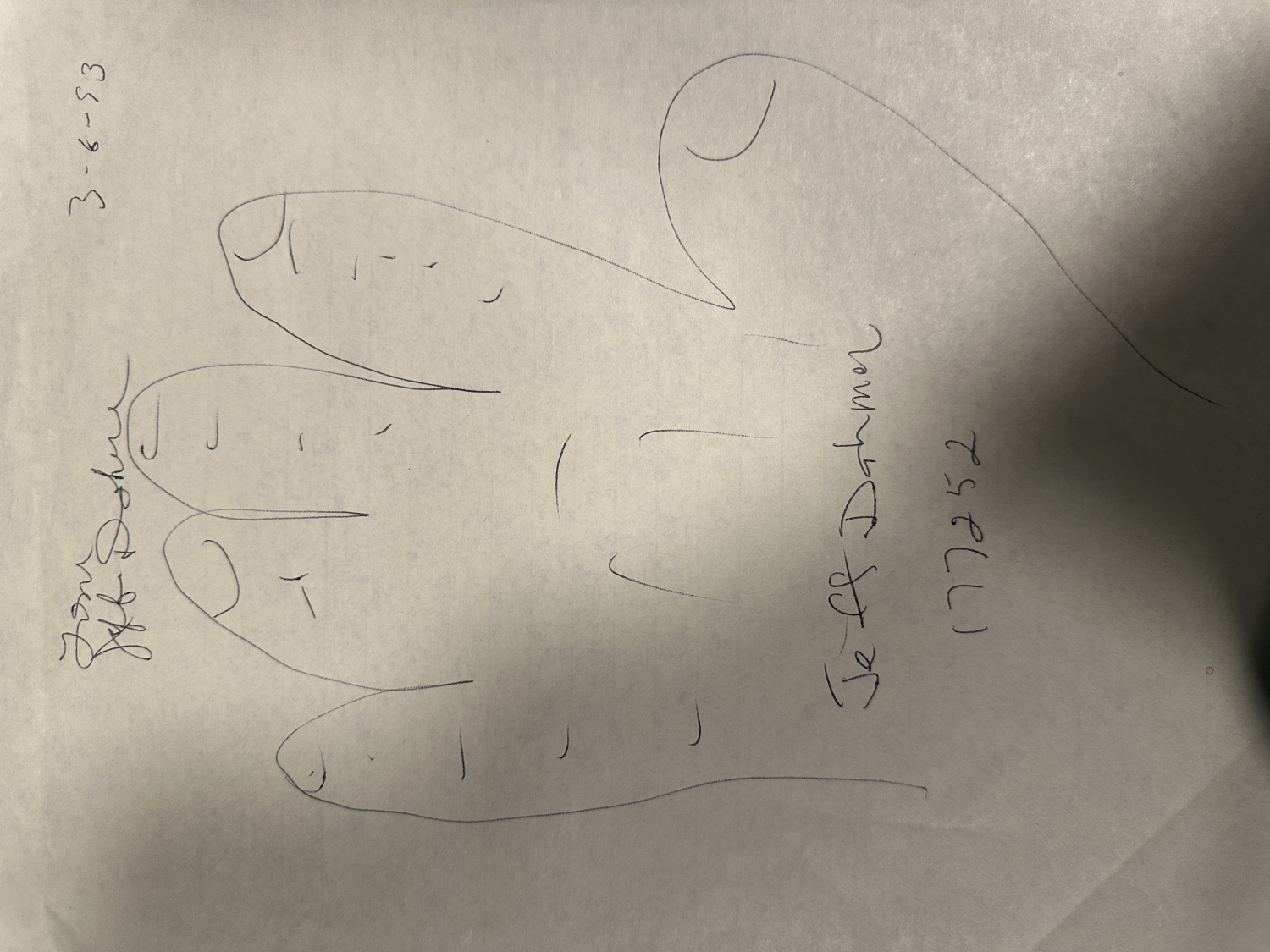 RARE Jeffrey Dahmer Autographed Hand Print