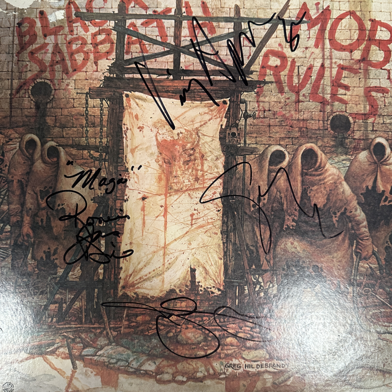 Black Sabbath Autographed ALBUM Dio