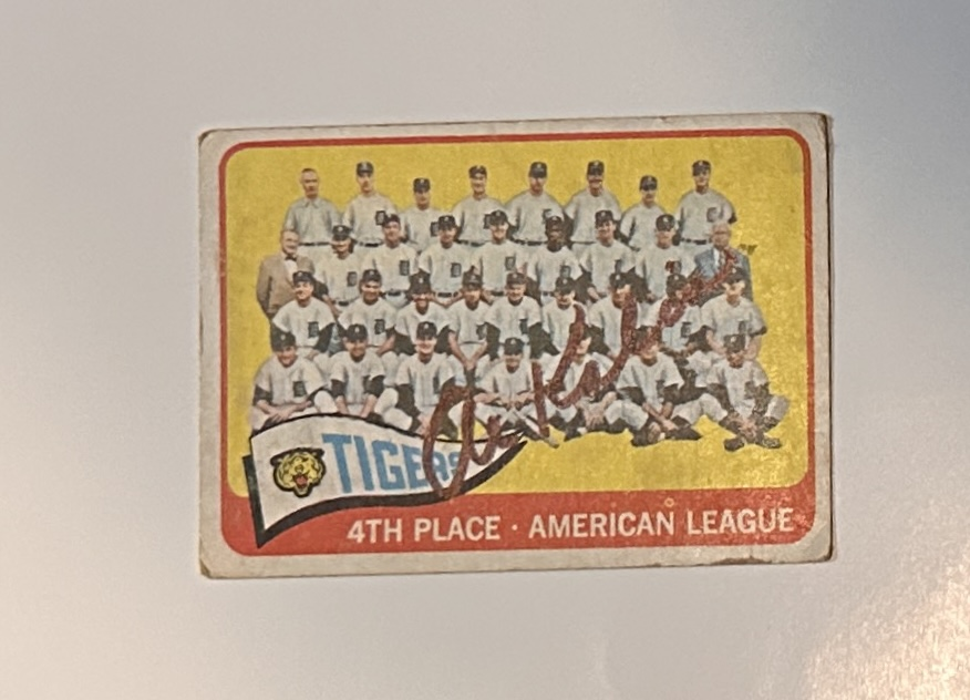 Al Kaline Autographed Card 