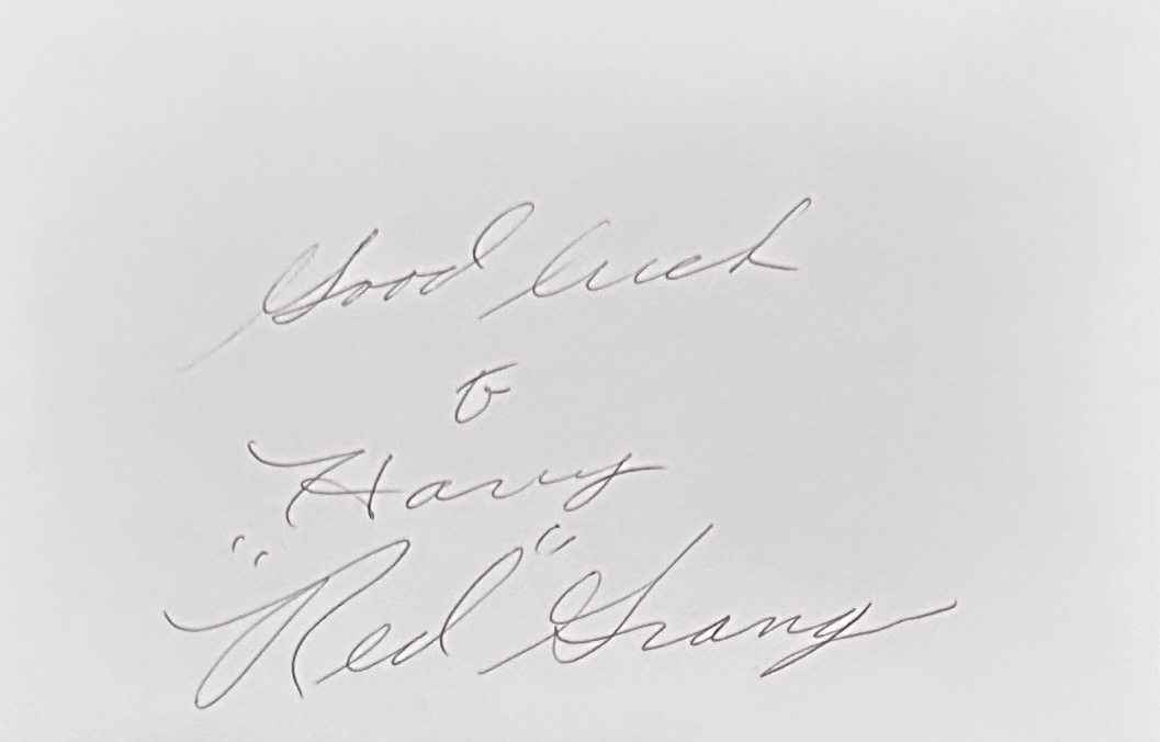 Red Grange Cut Autograph