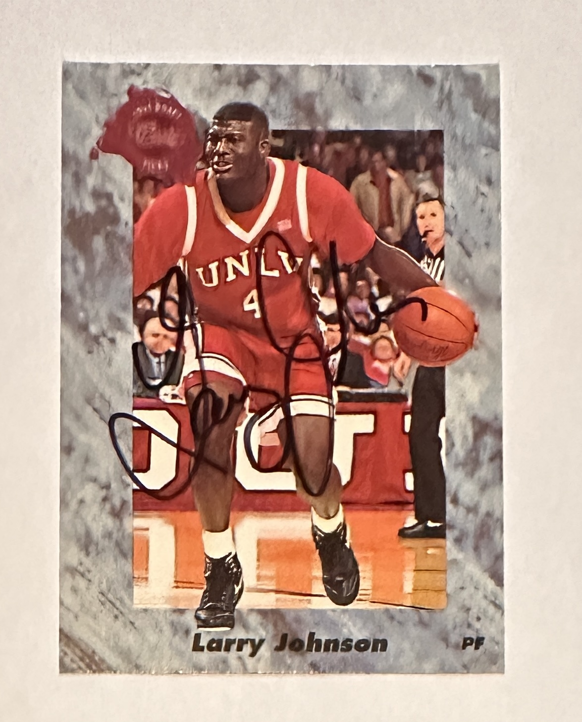 Larry Johnson Autographed Card 