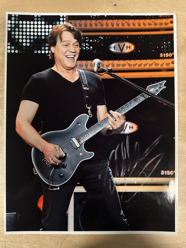 Eddie Van Halen Autographed 8x10