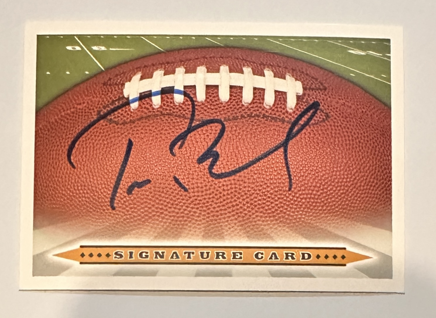 Tom Brady Autographed Card 