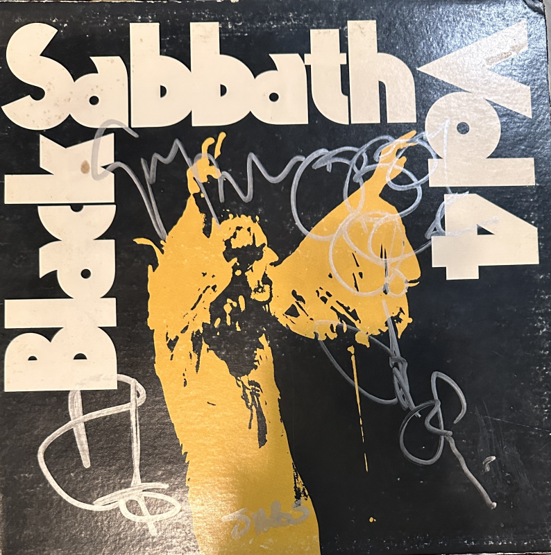 Black Sabbath Autographed Album OZZY TONY GEEZER BILL