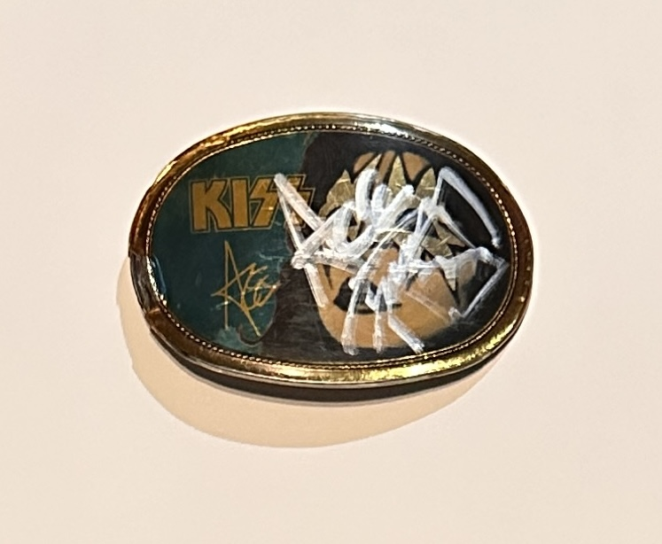 Ace Frehley Autographed RARE BELT BUCKLE