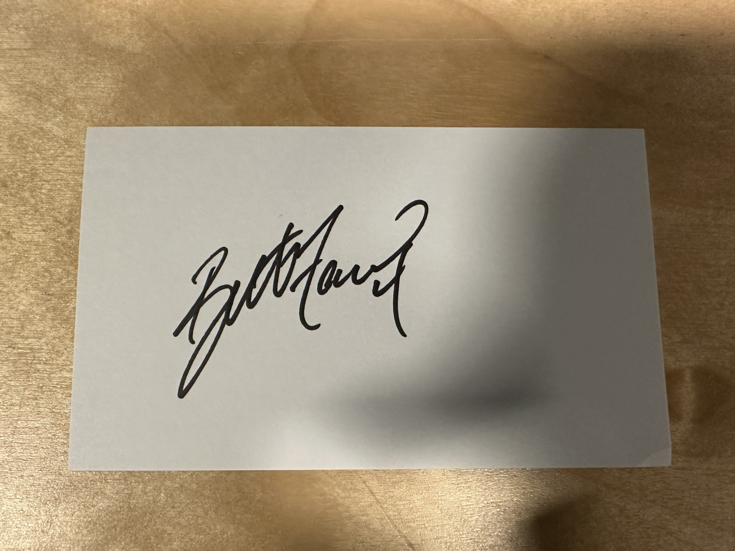 Brett Favre Autographed Card 