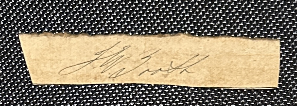 John Wilkes Booth Autograph Page from Document