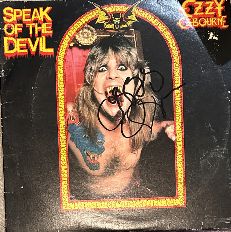 Ozzy Autographed ALBUM 