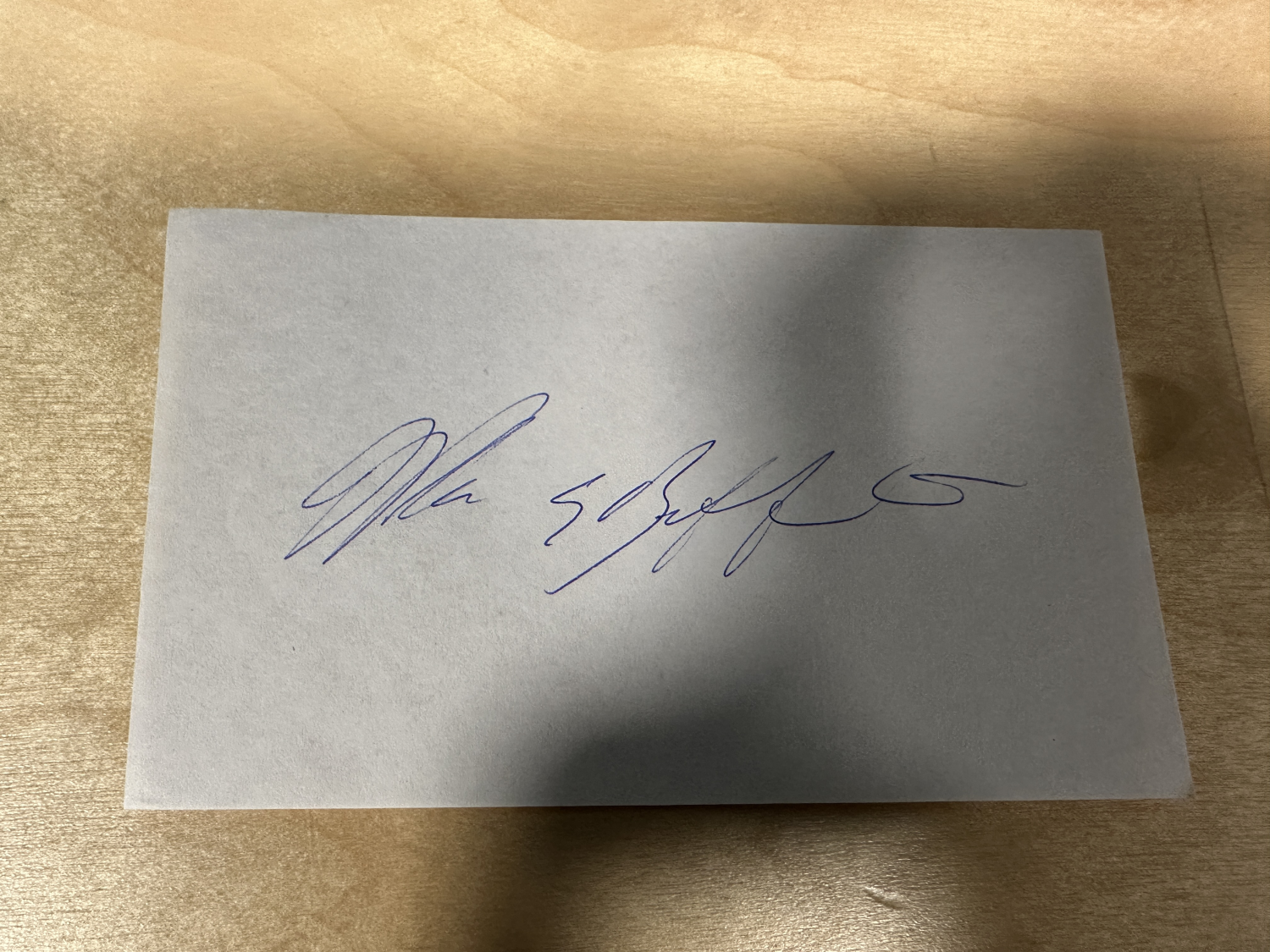 Warren Buffett Autographed Page