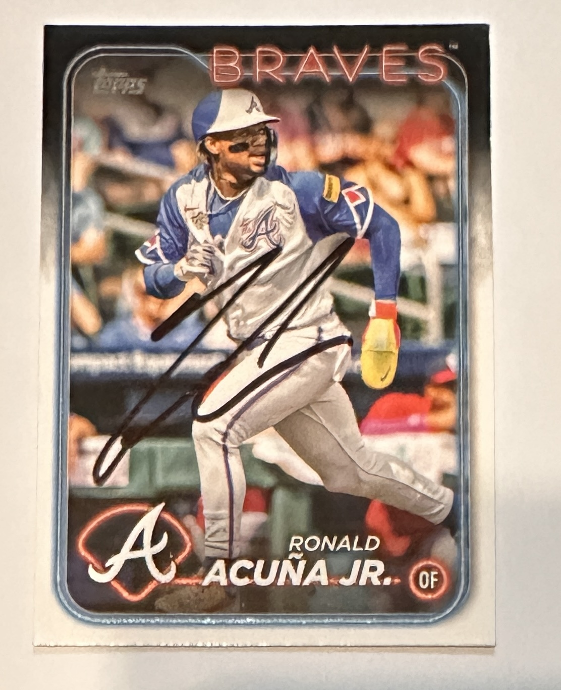 Ronald Acuna Autographed Card 