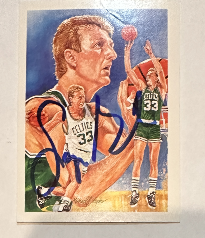 Larry Bird Autographed Card 