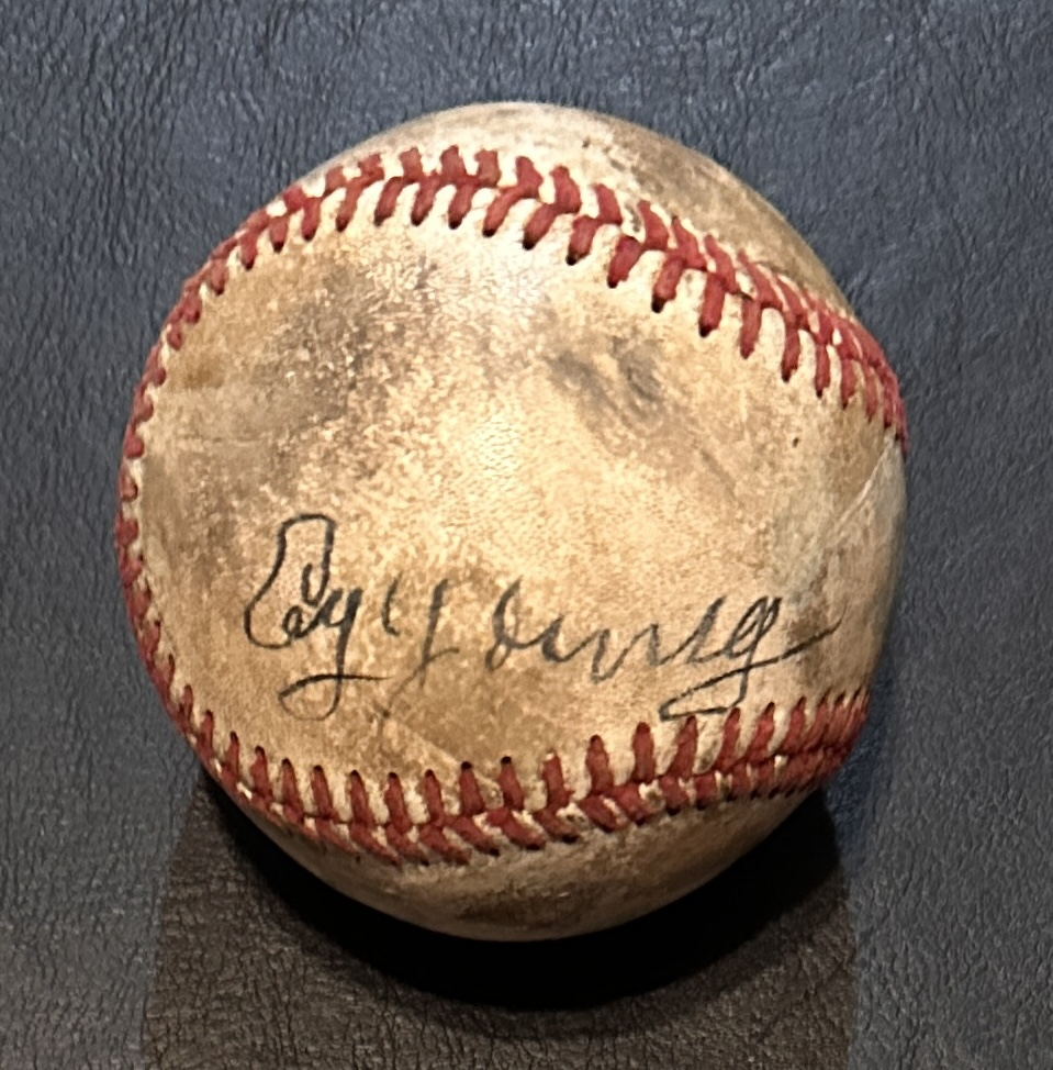 Cy Young Autographed Baseball 