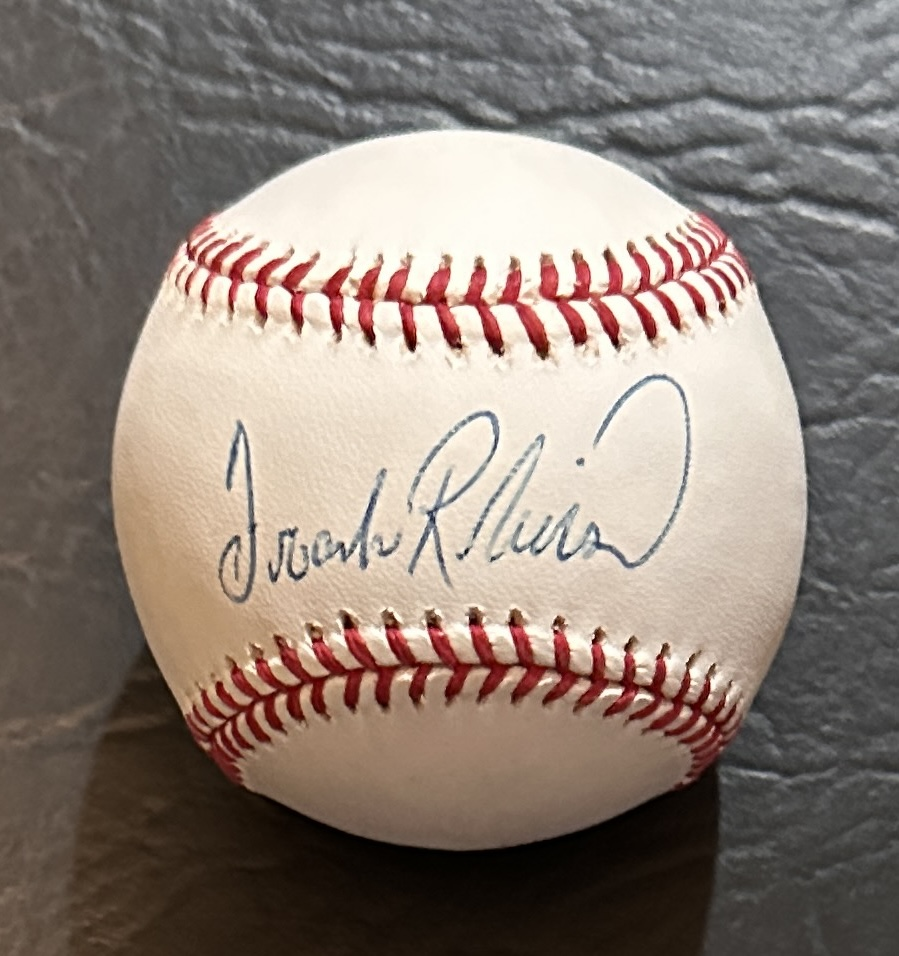 Frank Robinson Autographed Baseball
