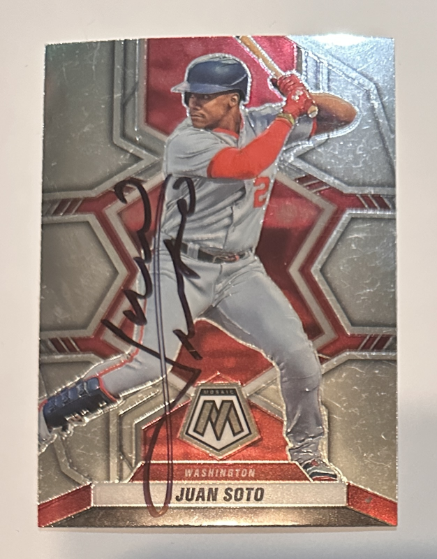 Juan Soto Autographed Card 