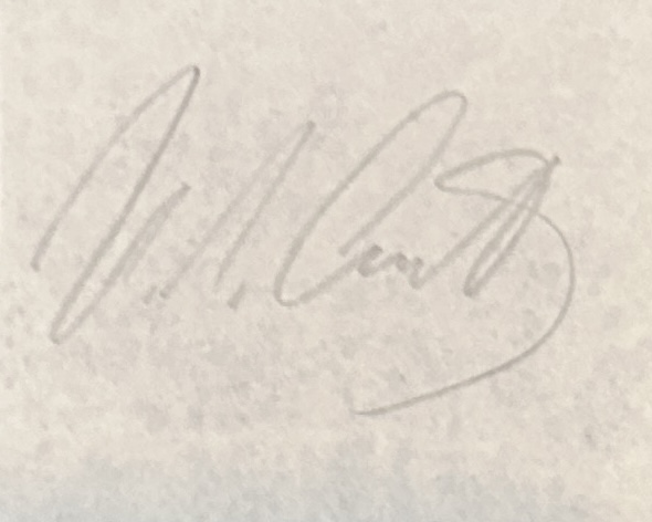 U.Grant Autographed PAGE 