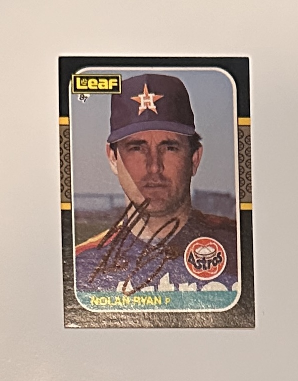 Nolan Ryan Autographed Card 