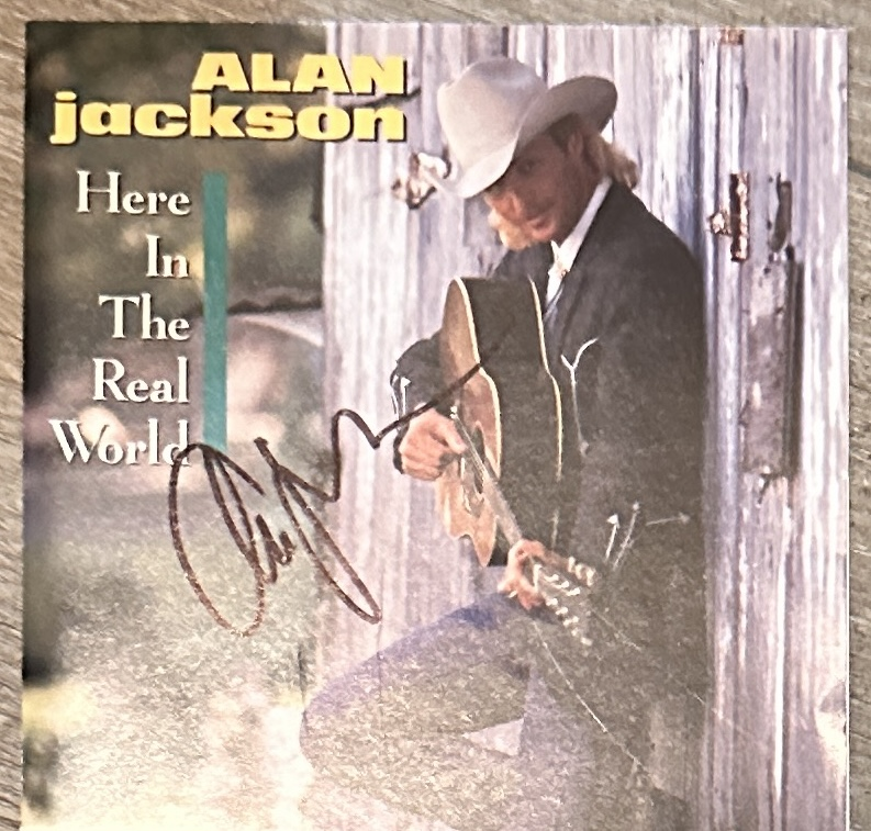 Alan Jackson Autographed CD Cover 