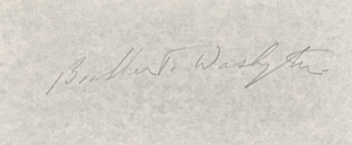 Booker T. Washington Cut Autograph