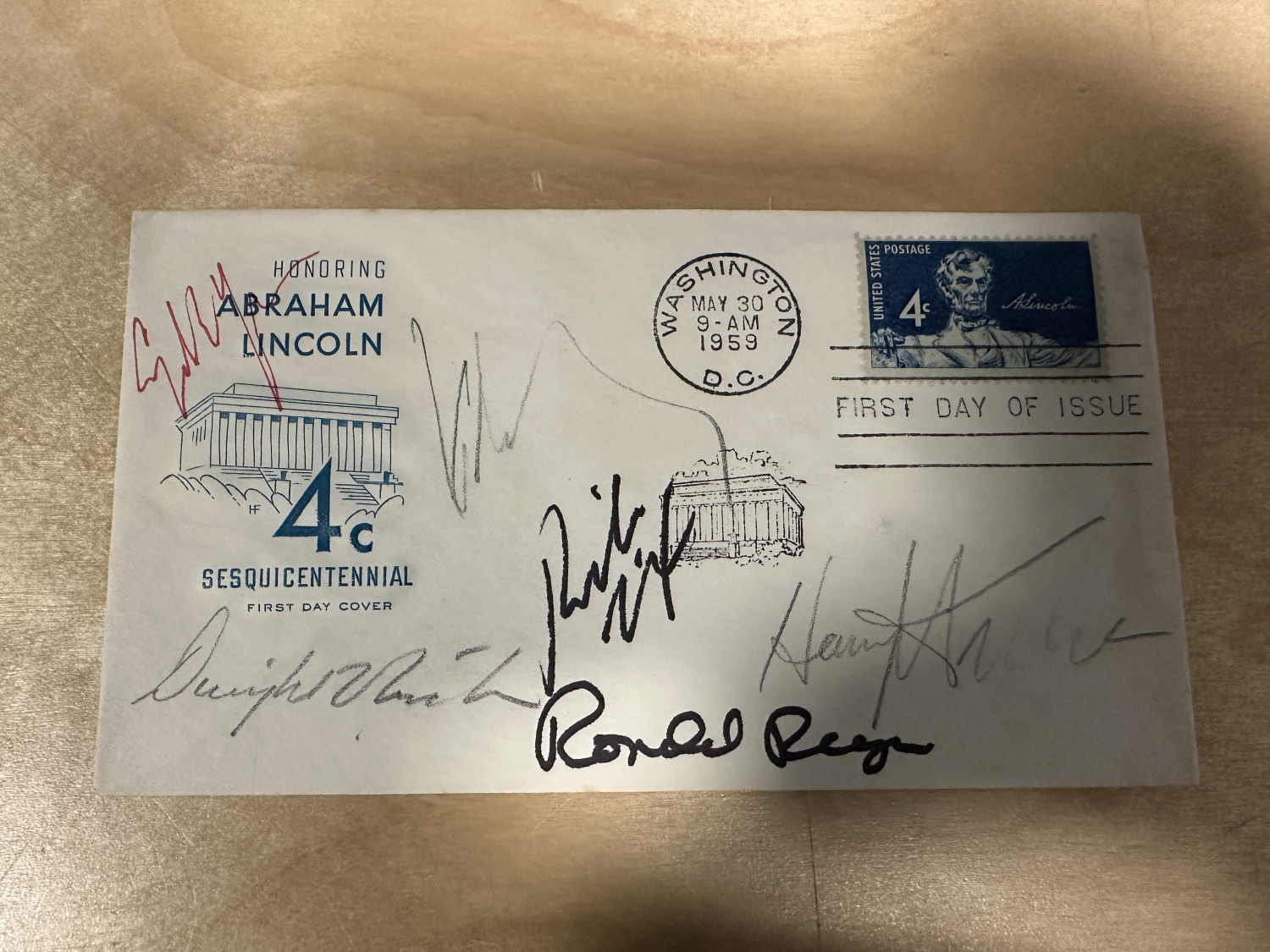 US PRESIDENTS Autographed ENVELOPE