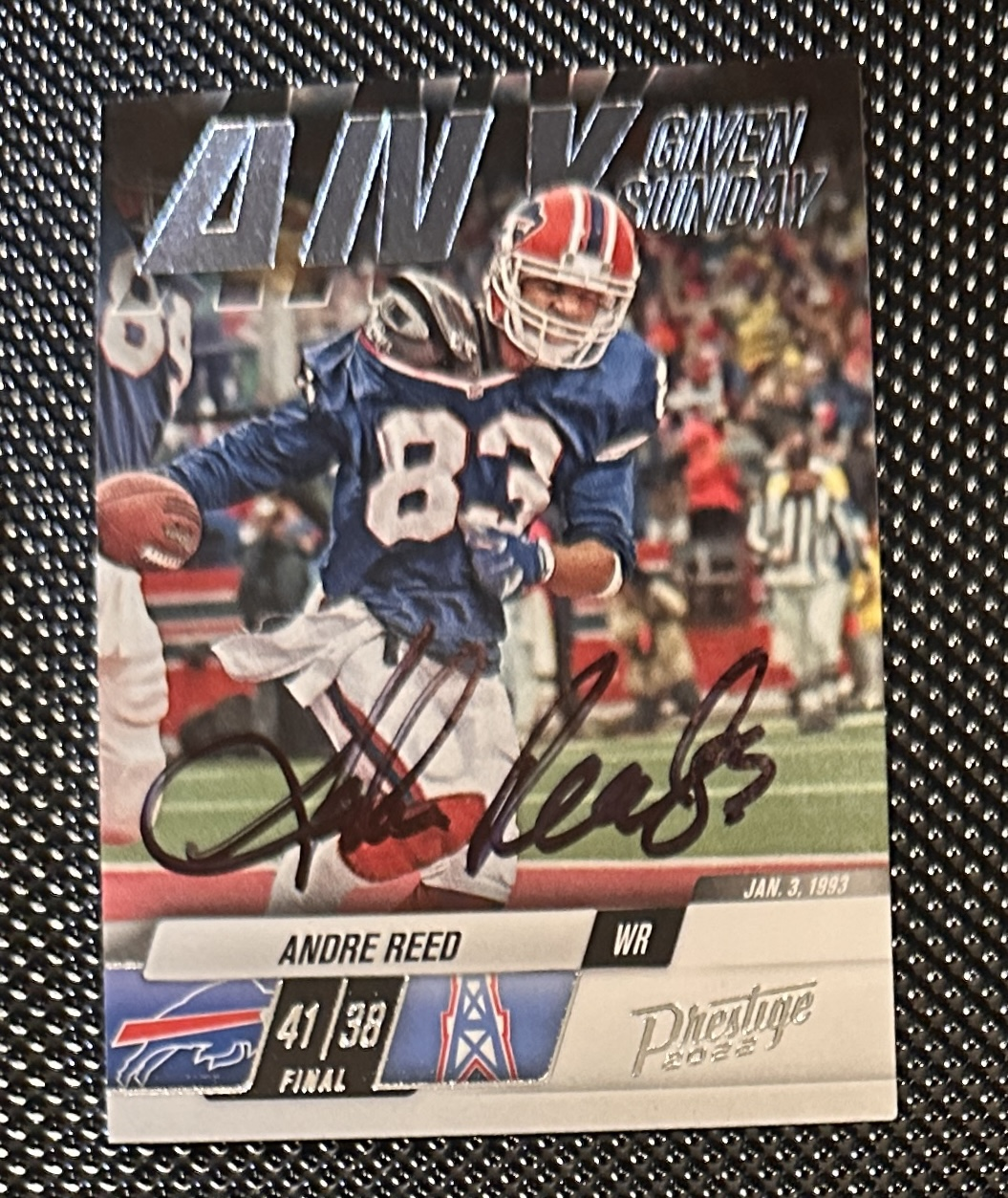 Andre Reed Autographed Card 