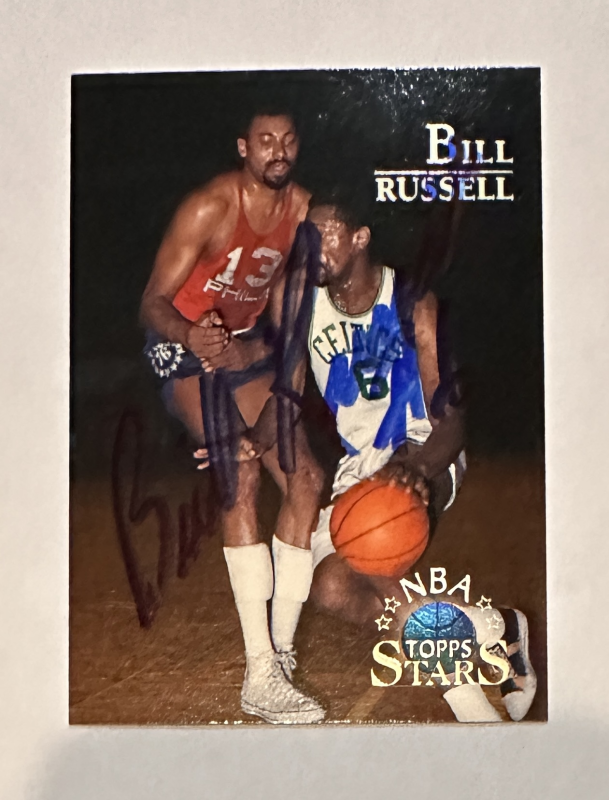 Bill Russell Autographed CARD 