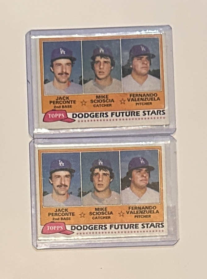 Fernando Valenzuela Card Rookie Lot