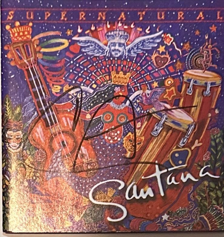 Santana Autographed Cd Cover 