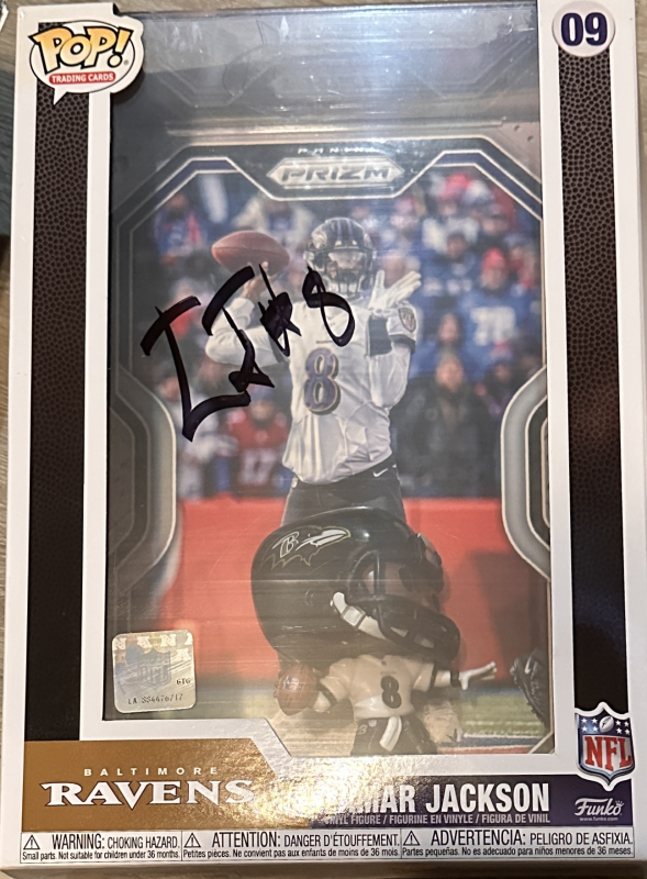 Lamar Jackson Autographed Funko RAVENS