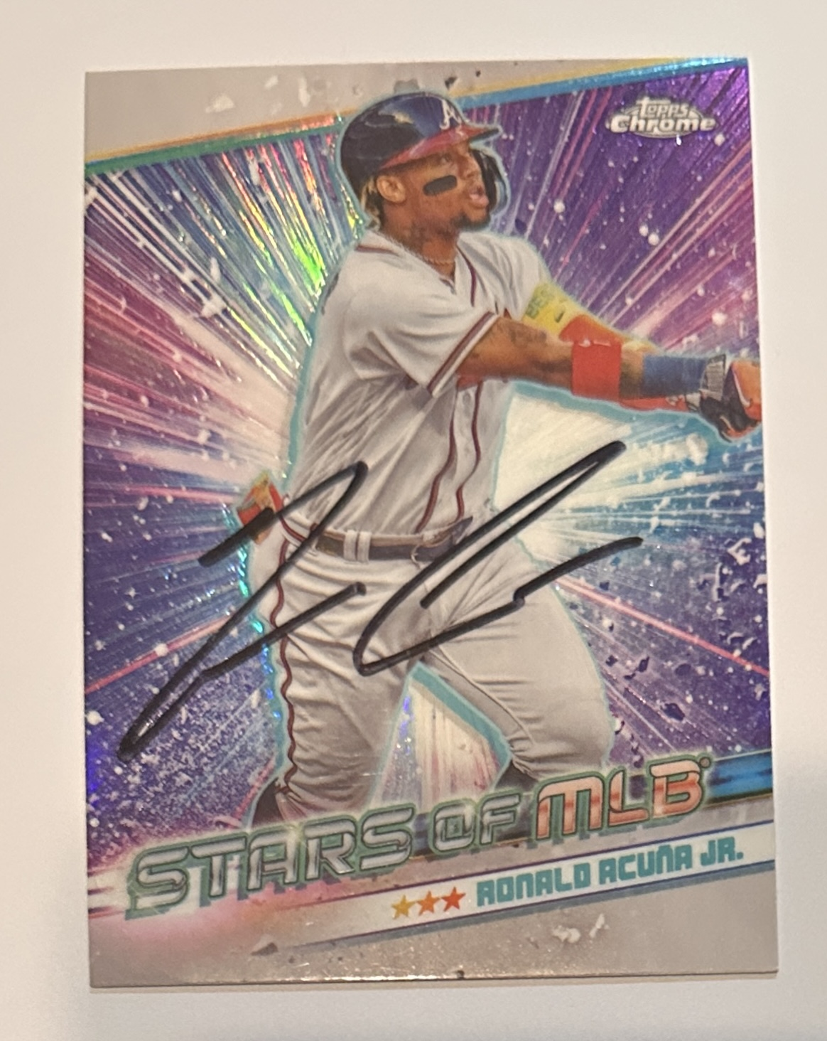 Ronald Acuna Autographed Card 