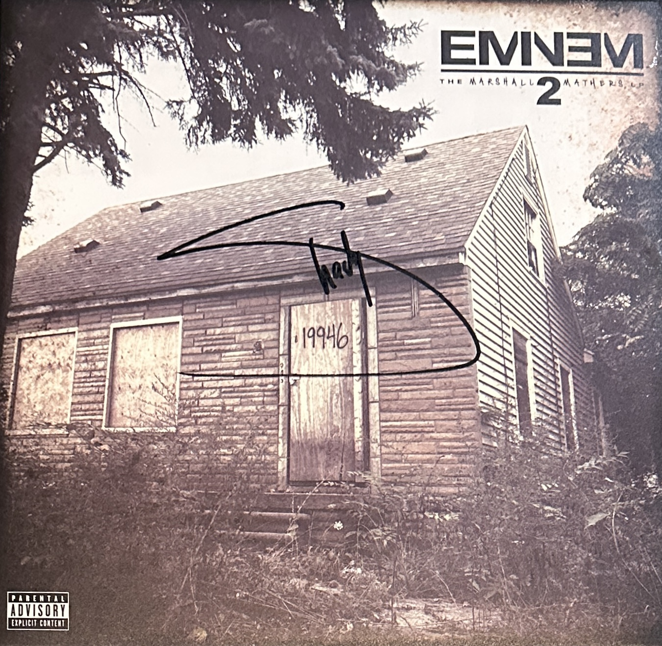 Eminem Autographed Album Slim Shady