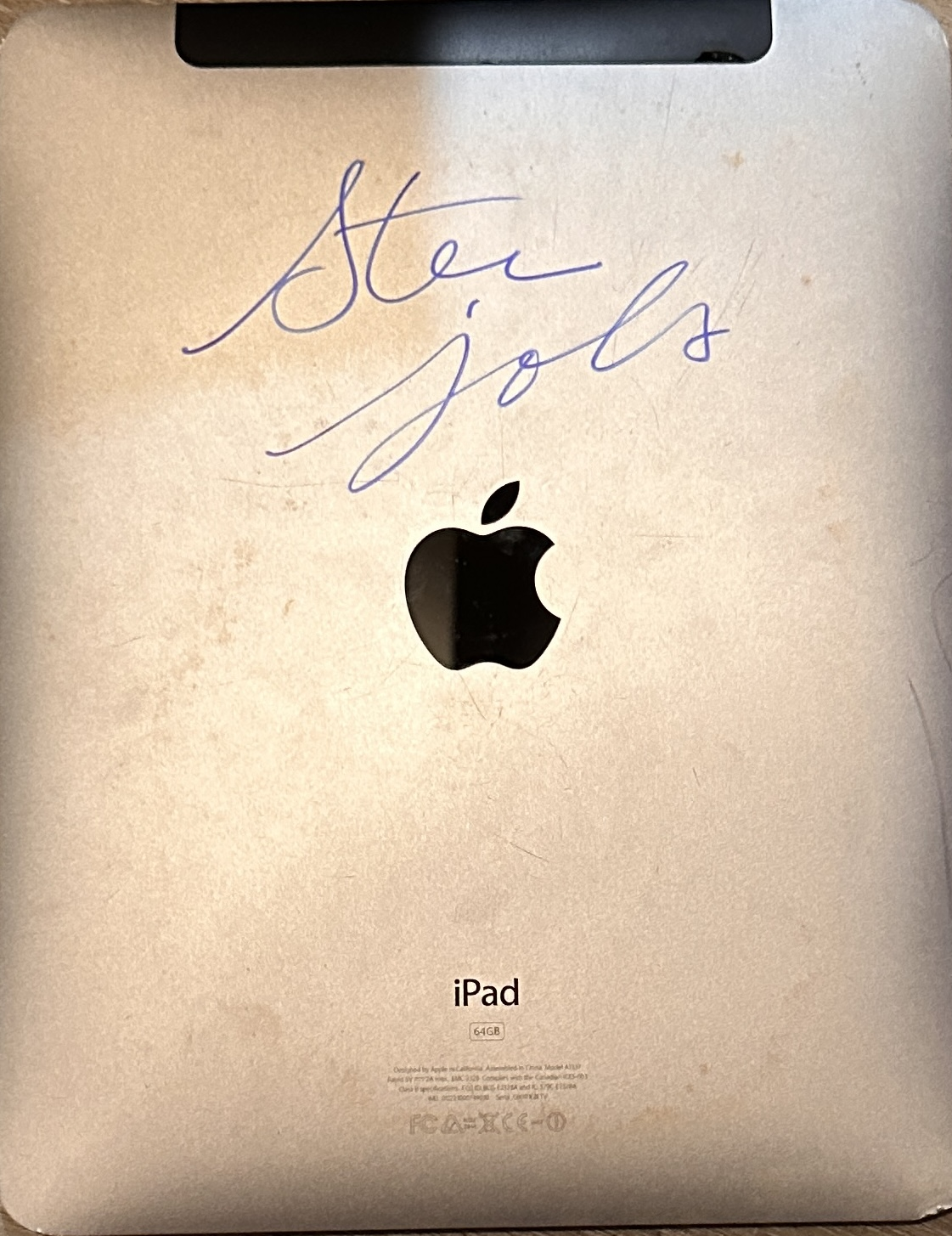 Steve Jobs Autographed RARE 1ST GEN IPAD
